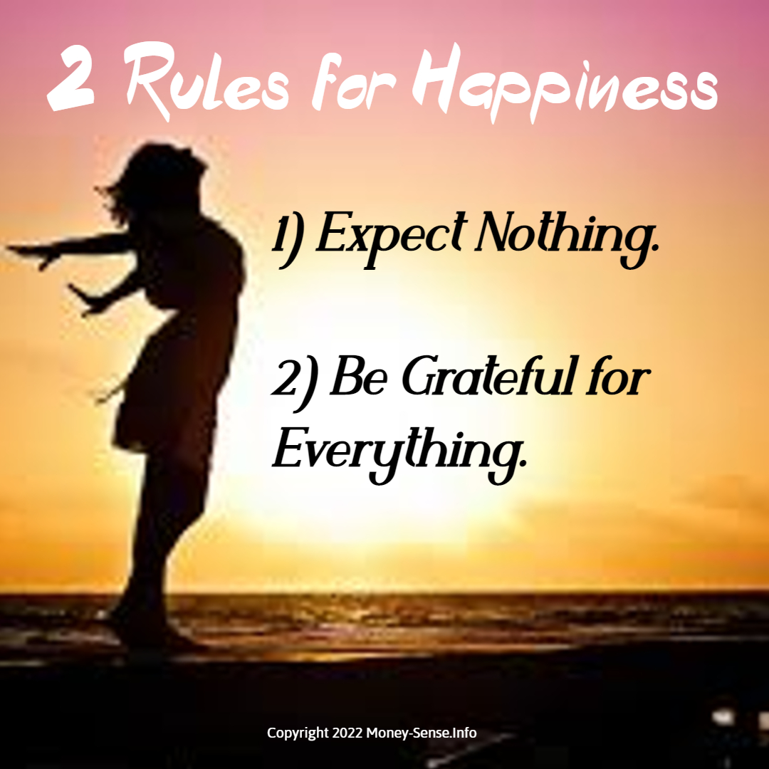2 Rules for Happiness